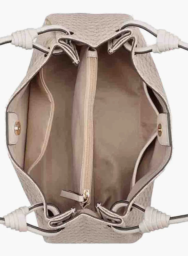 NINE WEST NEW KHAKI LOGO/DARK CAMEL Dorsey 3 Comp Shoulder Bag for Women | Best Price UAE